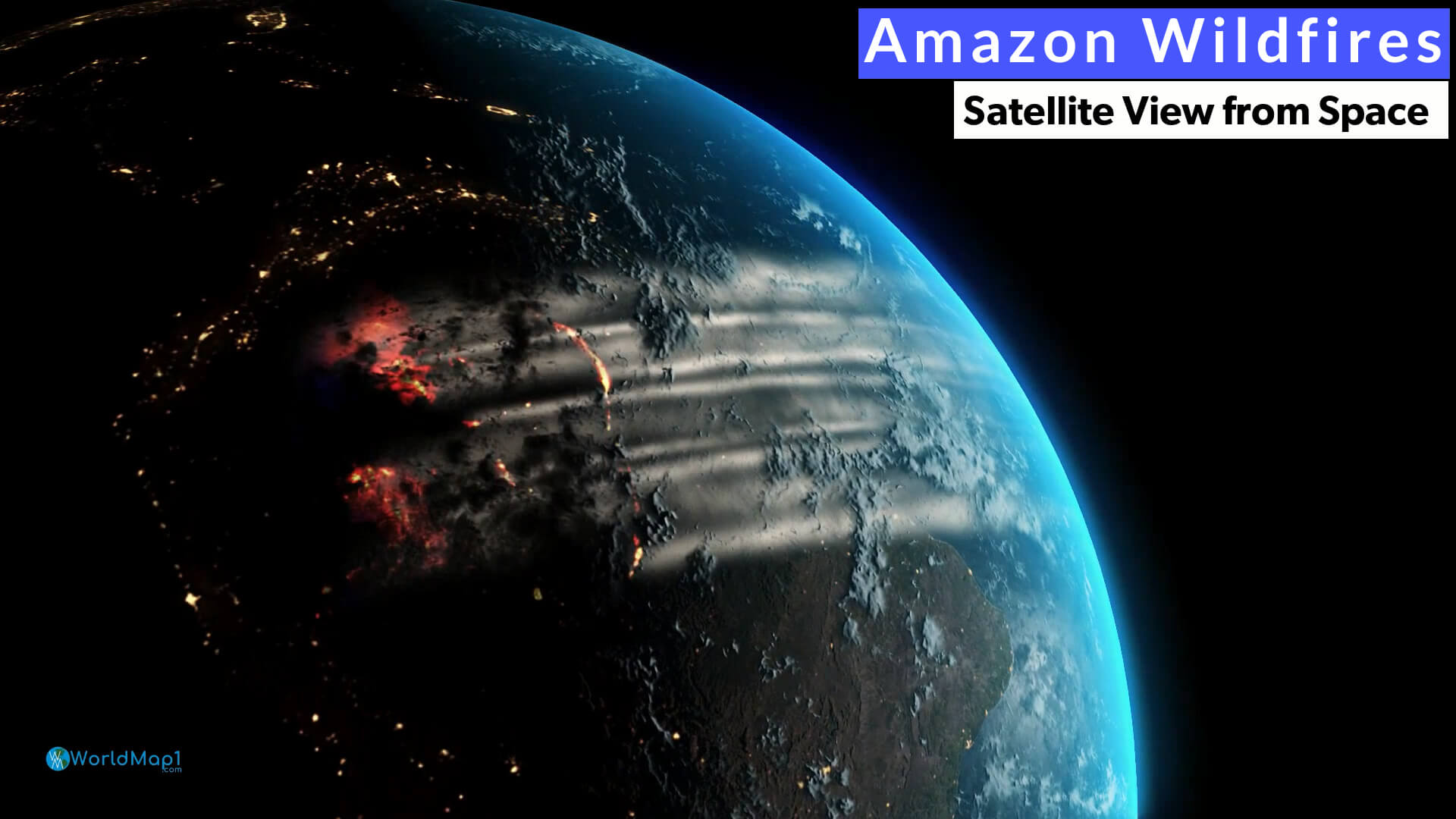 Amazon Wildfires from Space